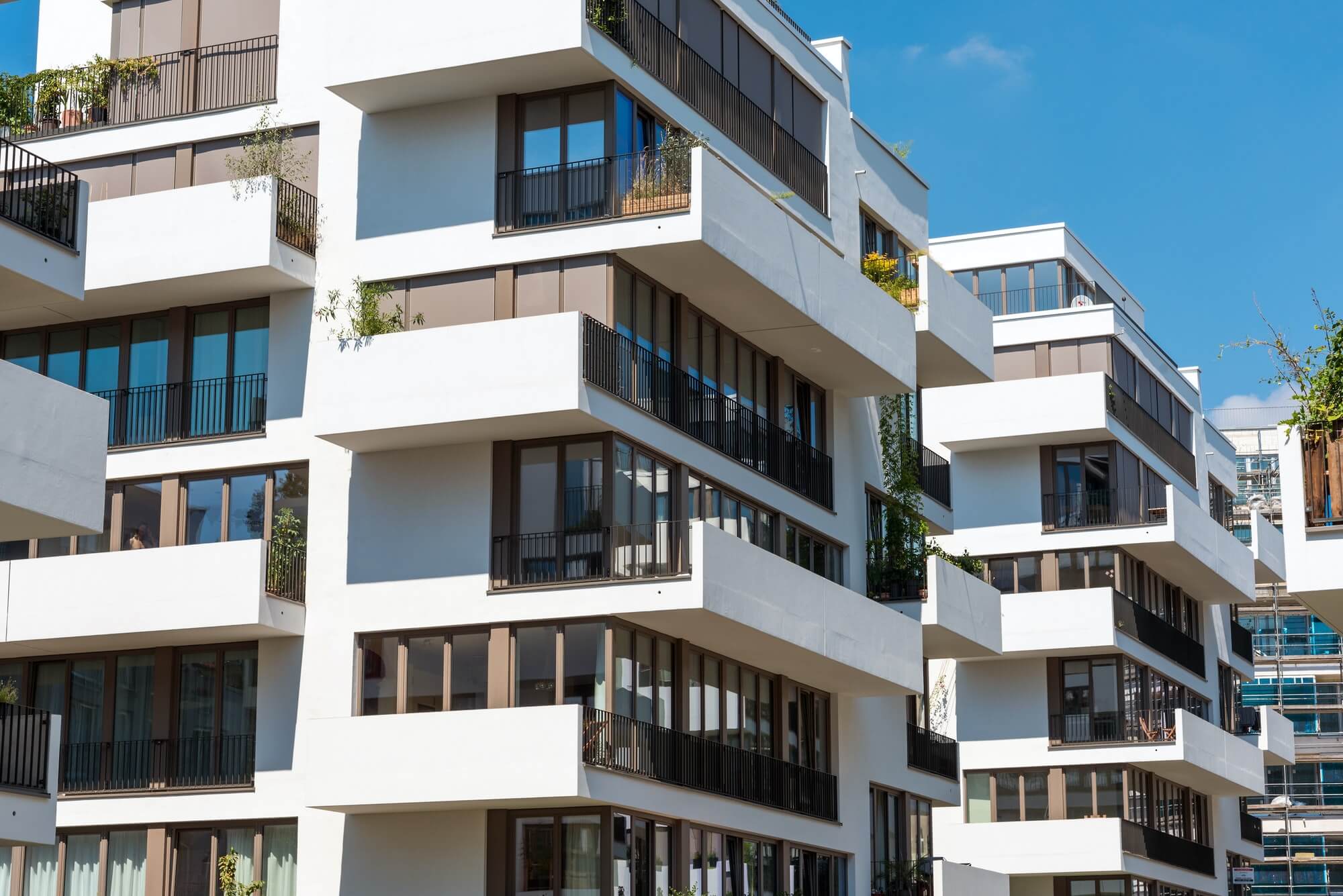 Modern blocks of flats in Berlin